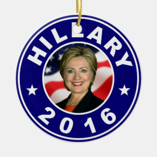 Hillary 2016 ceramic ornament