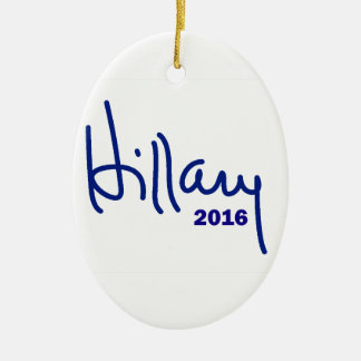 Hillary 2016 ceramic ornament