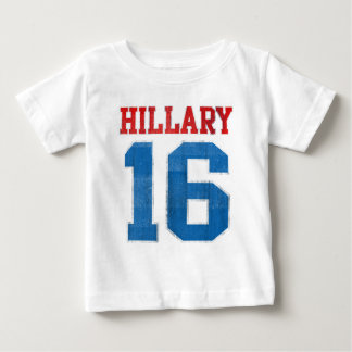 Hillary 2016, Grunge Retro Varsity Baby T-Shirt