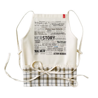 Hillary 2016 Historic Headline Collage Apron
