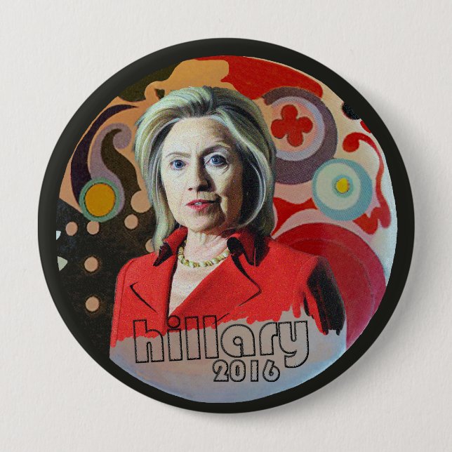 hillary 2016 pinback button (Front)