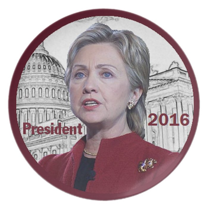 Hillary 2016 Plate