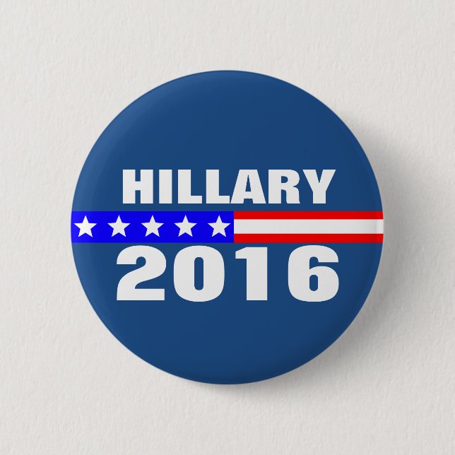 Hillary 2016 Presidential Election Campaign Pinback Button (Front)