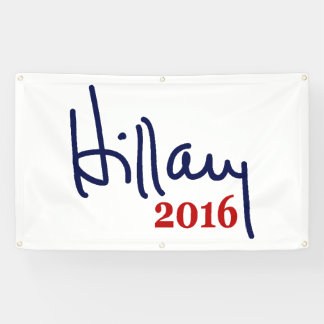 Hillary 2016 Signature Outdoor Banner