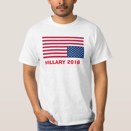 HILLARY 2016 UPSIDE DOWN FLAG T_Shirt