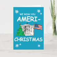 Hillary And Obama Wish You Ameri-christmas Holiday Card at Zazzle