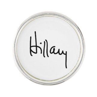 Hillary Autograph (black) -.png Pin