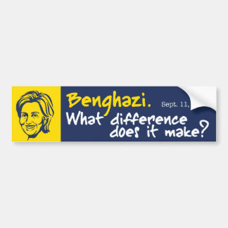 Hillary/Benghazi 1 Bumper Sticker
