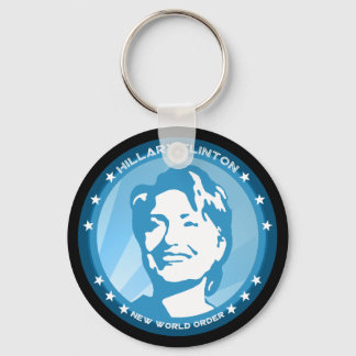 hillary clinton 08. blue rays. keychain