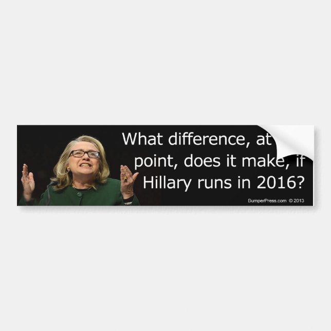 Hillary Clinton 2016 Bumper Sticker (Front)