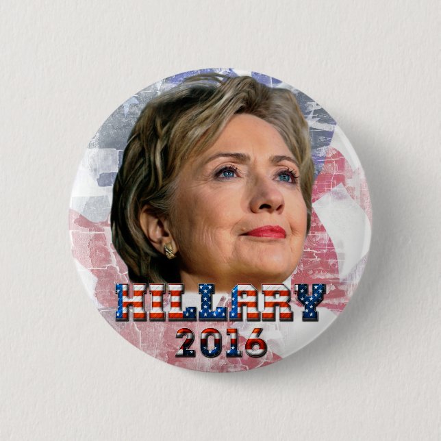 Hillary Clinton 2016 Button (Front)