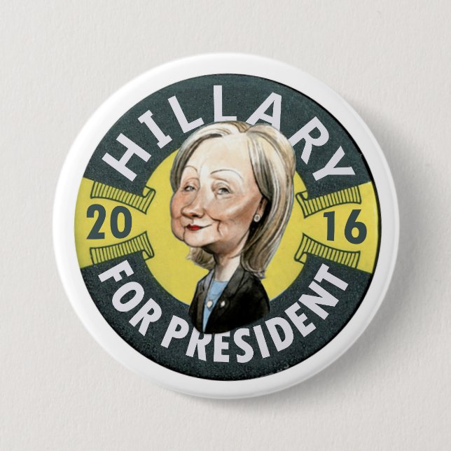 Hillary Clinton 2016 Button (Front)