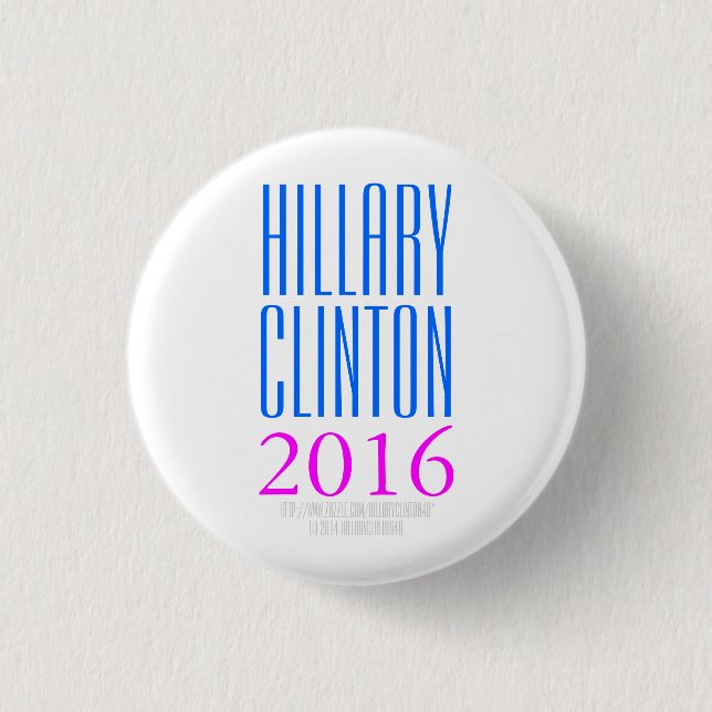 HILLARY CLINTON 2016 by HillaryClinton4u Button (Front)