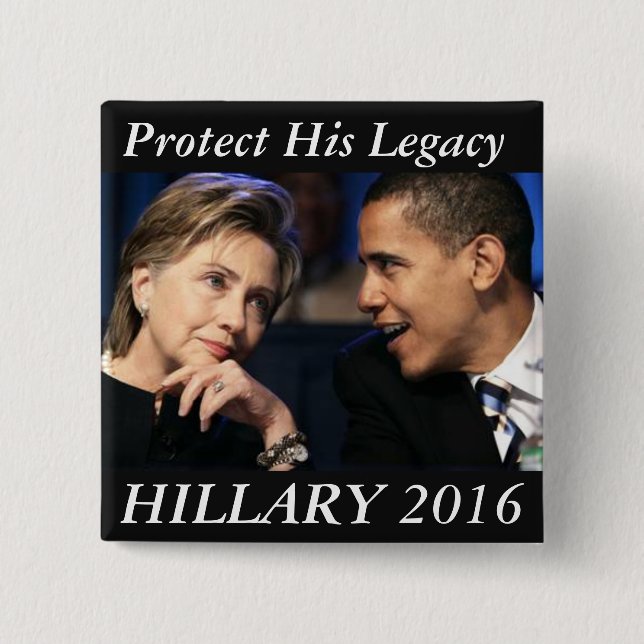 Hillary Clinton 2016 Pinback Button (Front)