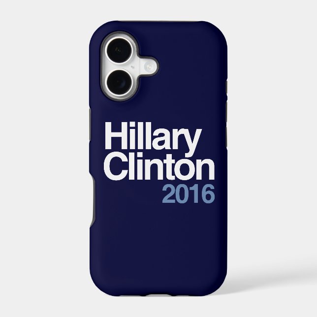 HILLARY CLINTON 2016 SIMPLE IPHONE CASE (Back)