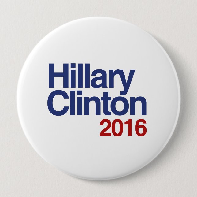 HILLARY CLINTON 2016 SIMPLE.png Pinback Button (Front)