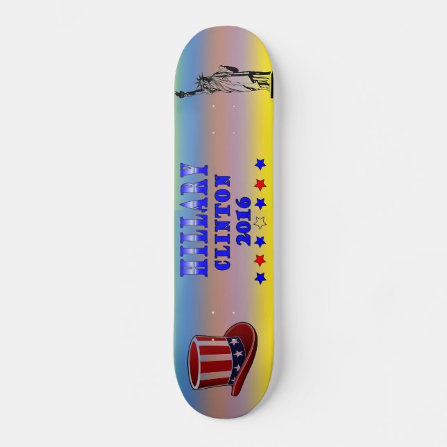 Hillary Clinton 2016 Skateboard Deck (Front)