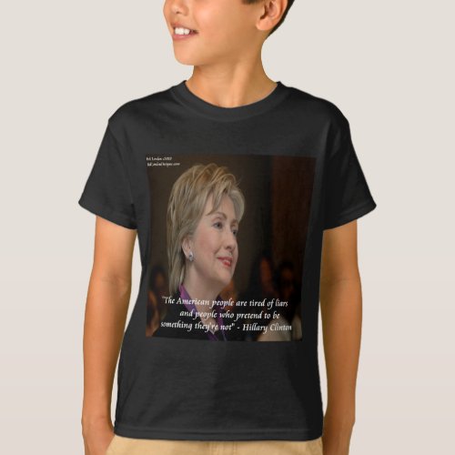 Hillary Clinton Americans Are Tired Quote T_Shirt