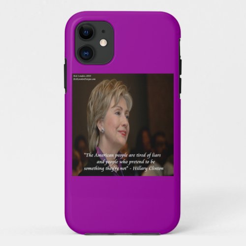 Hillary Clinton Angry Americans Quote iPhone5 Case