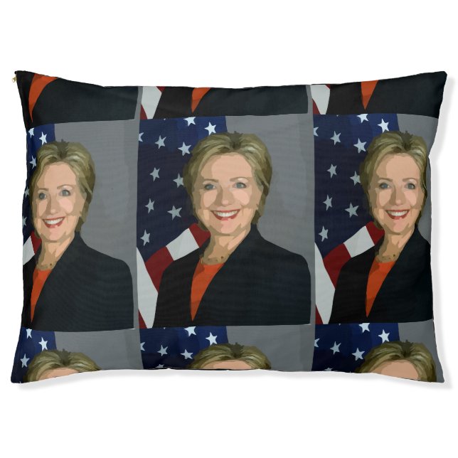 hillary clinton animal puppy cat dog pet bed (Front)