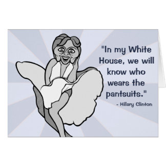 Hillary Clinton as Marilyn Monroe Cards