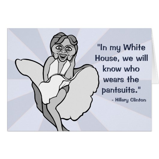 Hillary Clinton as Marilyn Monroe Cards (Front Horizontal)