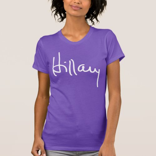 Hillary Clinton Autograph T_Shirt