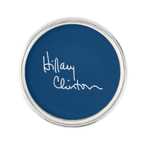 Hillary Clinton Autograph white _png Pin