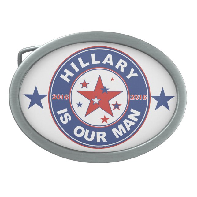 Hillary Clinton belt buckle 2016 (Front)