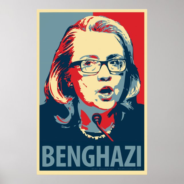 Hillary Clinton "Benghazi" Obama Parody Poster (Front)