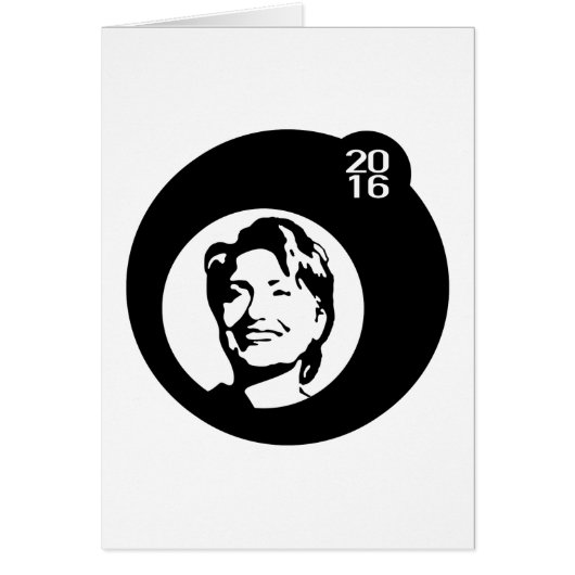hillary clinton black bubble cards (Front)