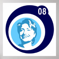 hillary clinton : blue bubbles :