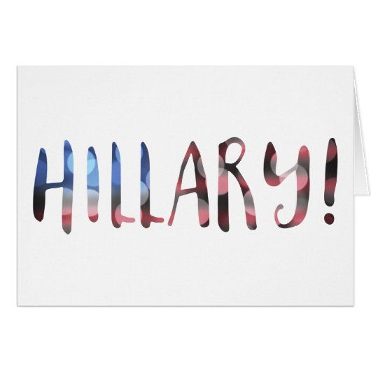 Hillary Clinton bokeh Cards (Front Horizontal)