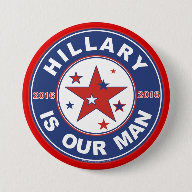 Hillary Clinton button 2016 (Front)