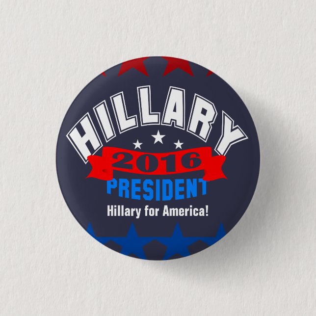 Hillary Clinton Campaign Button (Front)