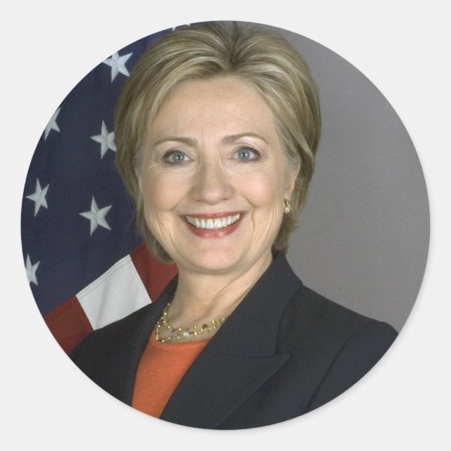 Hillary Clinton Classic Round Sticker (Front)