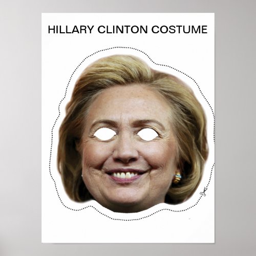 Hillary Clinton Costume Poster