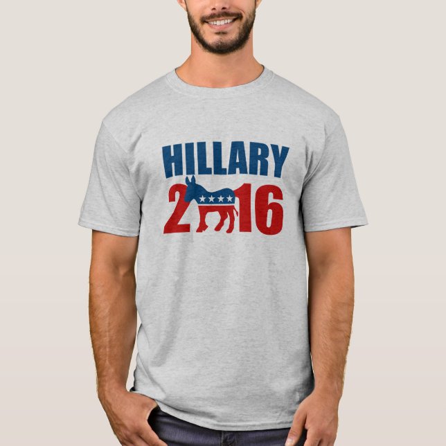 HILLARY CLINTON DEMOCRAT 2016.png T-Shirt (Front)