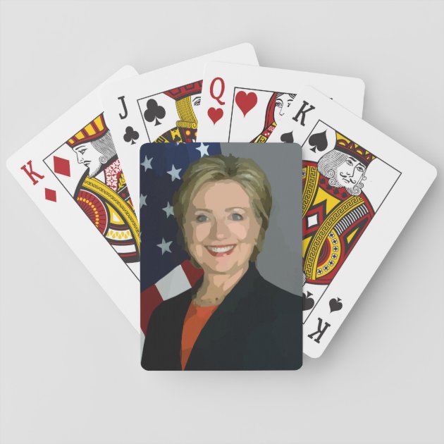 Hillary Clinton election 2016 Playing Standard Playing Cards Zazzle