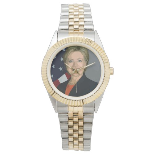 Hillary Clinton election 2016 Two_Tone Bracelet Watch