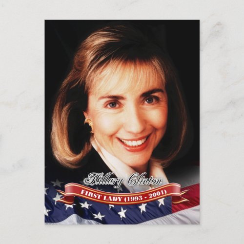 Hillary Clinton First Lady of the US Postcard