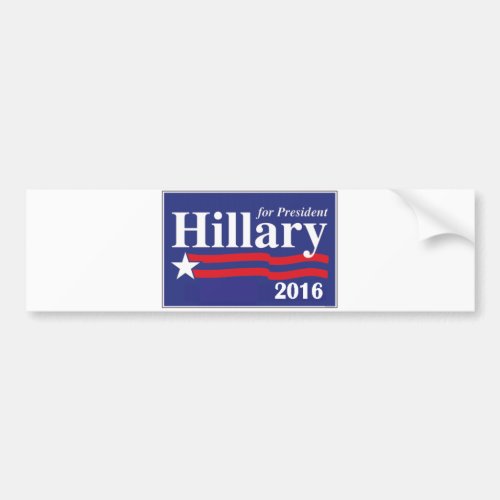 Hillary Clinton for President 2016 Bumper Sticker