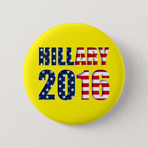 Hillary Clinton for president 2016 Button