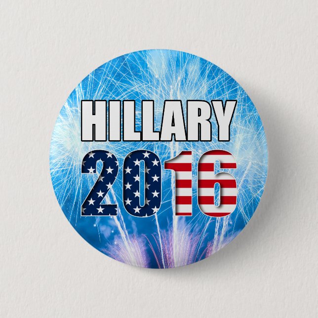 Hillary Clinton for president 2016 Button (Front)
