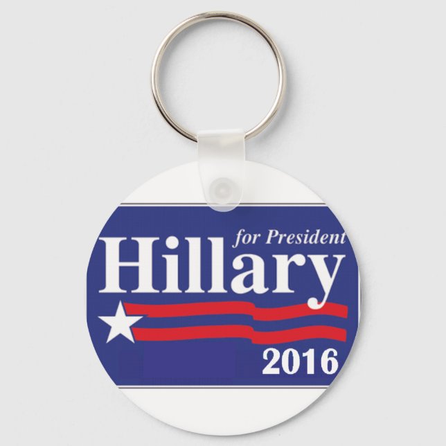 Hillary Clinton for President 2016 Keychain (Front)
