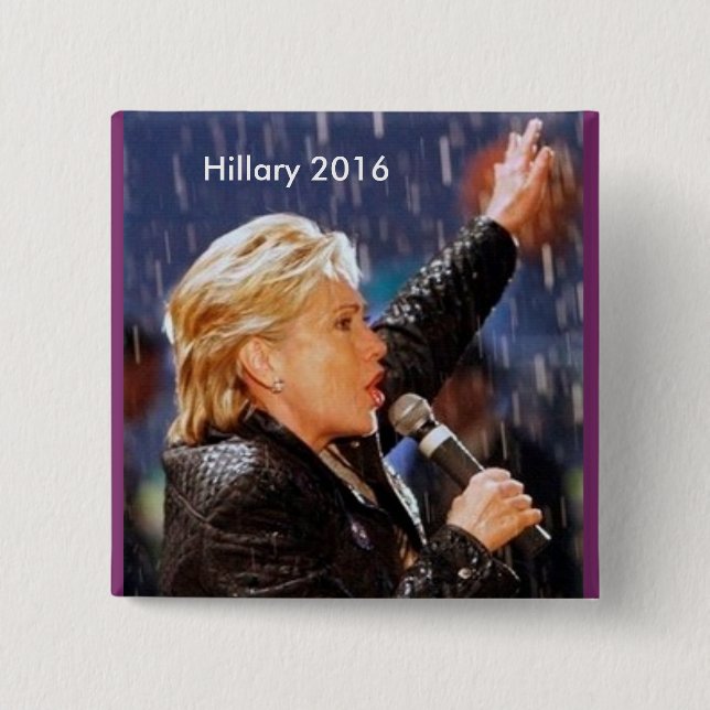 Hillary Clinton for President 2016 Pinback Button (Front)