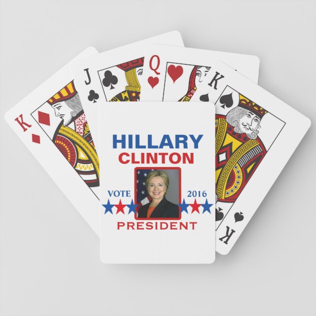 Hillary Clinton for President 2016 Playing Cards Zazzle