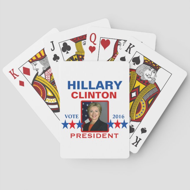 Hillary Clinton for President 2016 Poker Cards (Back)