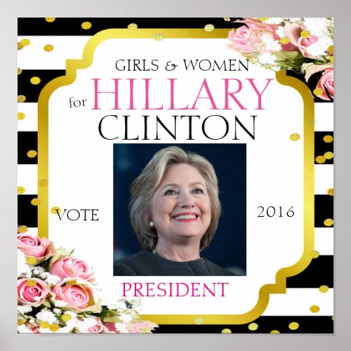 Hillary Clinton for President 2016 Poster