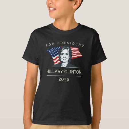 Hillary Clinton For President 2016 T-shirt
